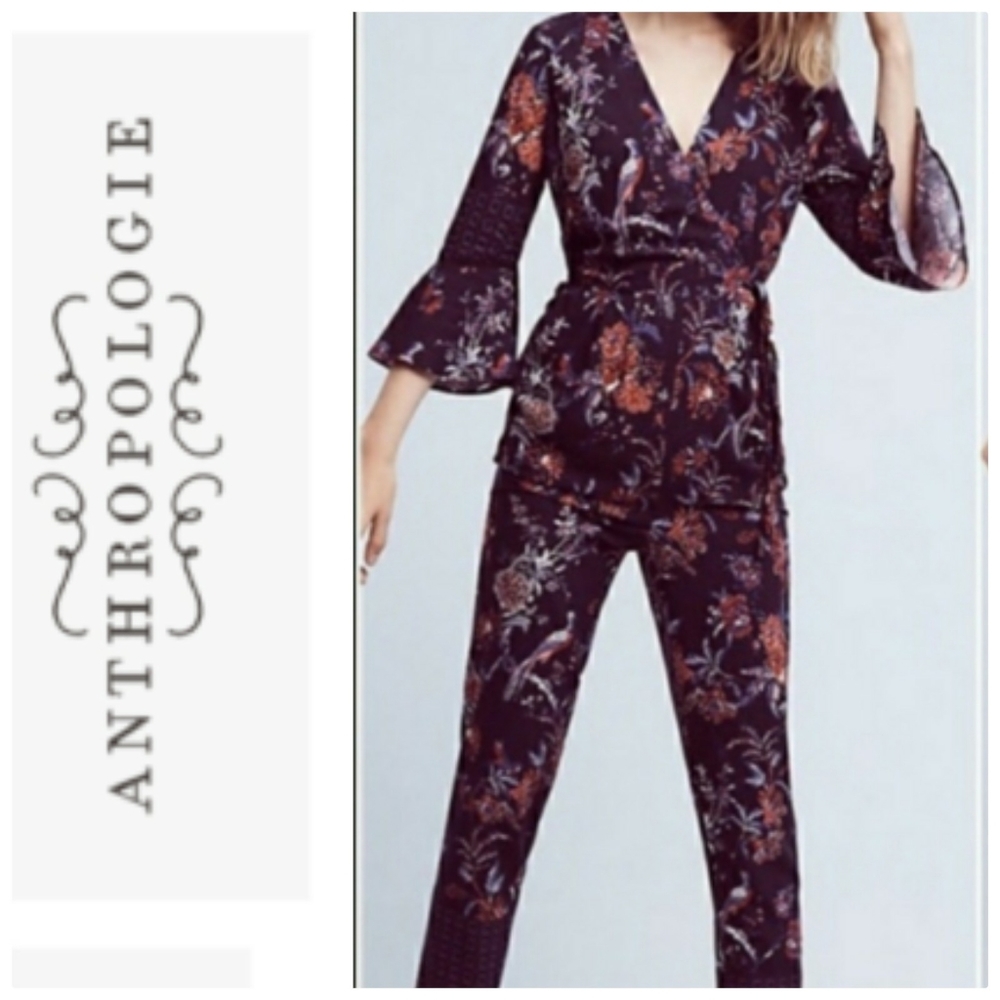 Anthropologie Maeve Espoir Jumpsuit